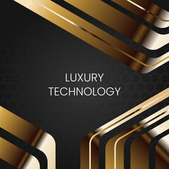 Luxury technology design for social media contents, gift card, invitation, etc