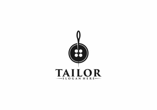 tailor logo template in white background