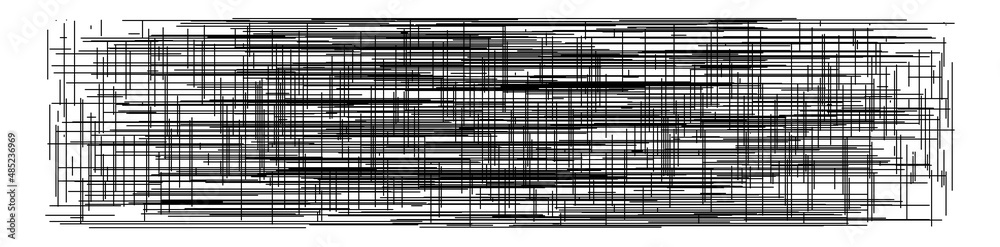 Poster Grid, mesh of random lines. Reticle, grating, crosshatch pattern, texture. Intersecting lines