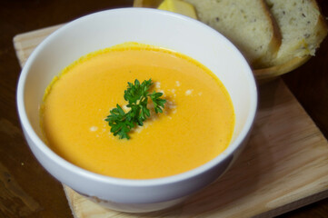 Sopa, Crema de Elote, Bowl Crema de Boda,  Rica Crema de Elote, 