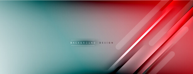 Abstract background - lines composition created with lights and shadows. Technology or business digital template. Trendy simple fluid color gradient abstract background with dynamic