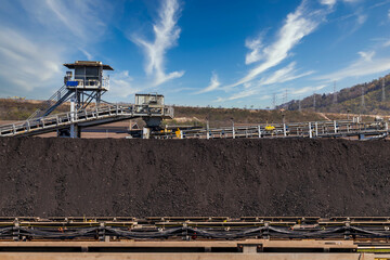 Coal excavation on the surface mine, Coal Mining and processing equipment, Washing and sorting raw...