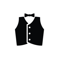 Waiter uniform icon vector isolated on white, sign and symbol illustration.