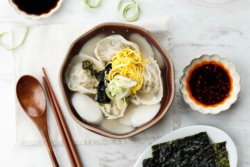 Mandu Tteokguk Soup Seollal Festival Food