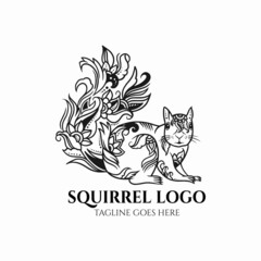 Squirrel logo svg