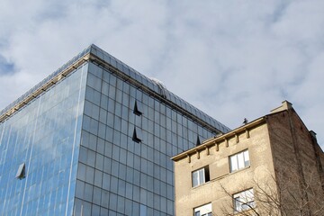 Belgrage Serbia in January 2022, windows of Belgrade, architecture of Belgare