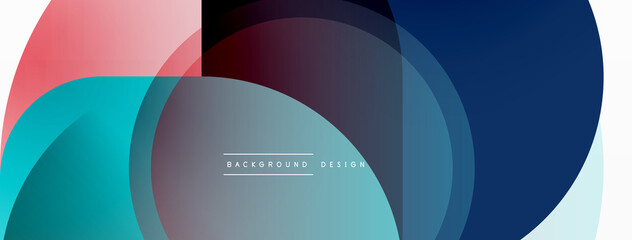 Creative geometric wallpaper. Minimal circle triangle and square line abstract background. Vector illustration for wallpaper banner background or landing page