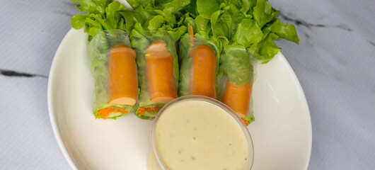 Fresh Mixed Salad Rolls  and Sandwiches, 