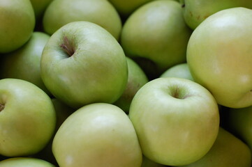 green apples background