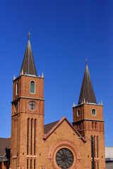 Obraz premium church of our person of our person in the center