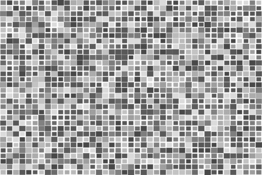 Random mosaic square tiles seamless, repeatable cubism pattern, texture and backdrop