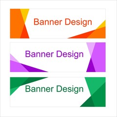 modern simple banner design template