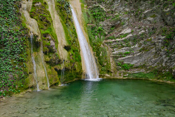 waterfall in Mamedovo Gorge Sochi