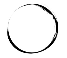 Paintbrush, paint stroke circle element