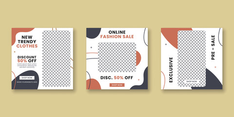 Online fashion sale social media