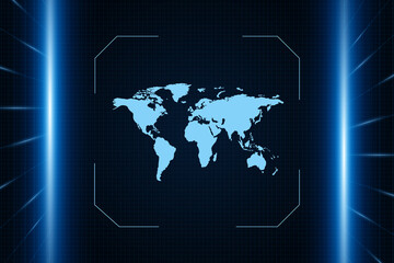 Sci fi futuristic user interface, HUD, Technology abstract background , Vector illustration.	
