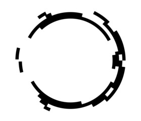 Obraz premium Abstract GUI, UI geometric circle element