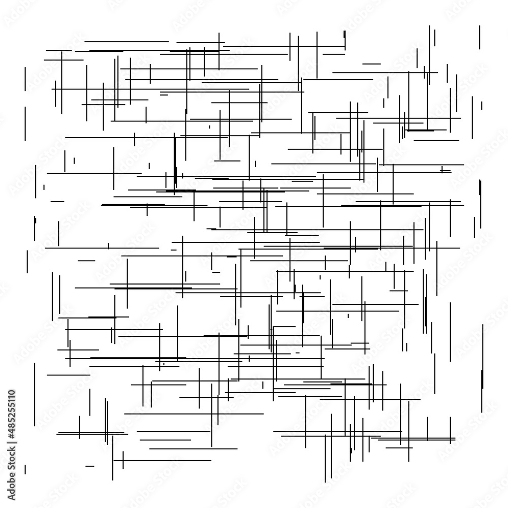Poster Grid, mesh of random lines. Reticle, grating, crosshatch pattern, texture. Intersecting lines