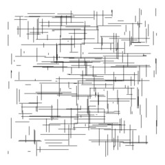 Grid, mesh of random lines. Reticle, grating, crosshatch pattern, texture. Intersecting lines