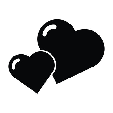 Double Heart Vector icon which is suitable for commercial work and easily modify or edit it

