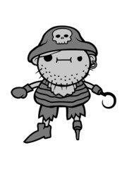 Gefährlicher Piraten Kapitän 
