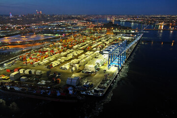 Aerial View of Port of Philadelphia