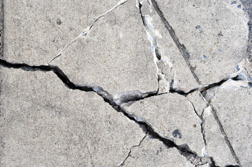 Obraz premium cracked concrete wall