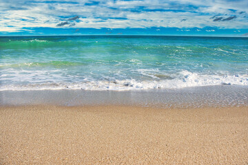 Fototapeta premium Deserted beaches at Spanish House in Sebastian Inlet state park