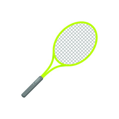 Abstract Flat Cartoon Active Lifestyle Training Exercising Sport Abstract Flat Cartoon Active Lifestyle Training ExercisingBadminton Racket Vector Design Style Element Isolated Grades Learning Concept
