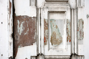 old door with peeling paint