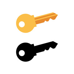 key icon isolated on white background