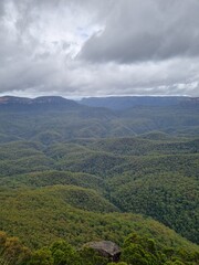 Naklejka premium Blue Mountains national park in New South Wales in summer 2022