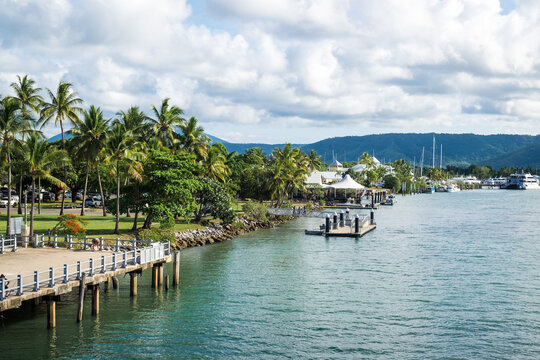 Building structures at the Port Douglas marina
