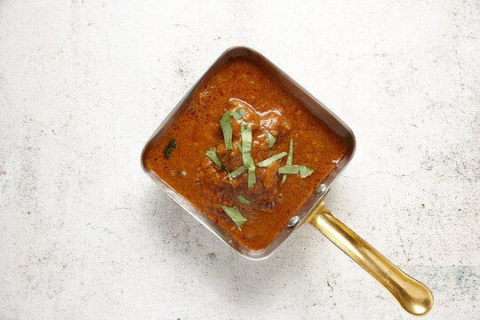 Rogan josh curry dish on table