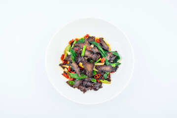Chinese Hunan Cuisine One Plate Fried Beef