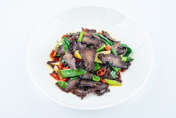 Chinese Hunan Cuisine One Plate Fried Beef