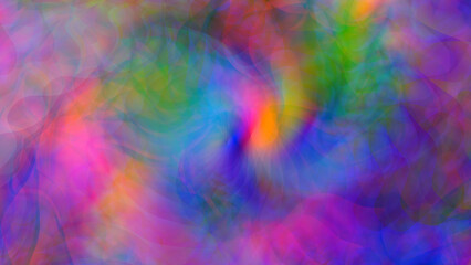 Abstract blurred multi-colored neon background.