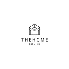 House logo icon design template flat vector 