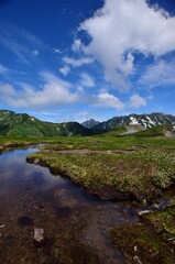 Fototapeta na wymiar 立山連峰　初夏の風景