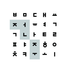 Hangul design, Korean characters, Hunminjeongeum, 24 characters, Seoul, Busan, Daegu, Jeonju