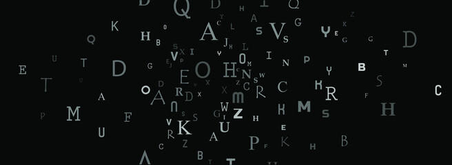 abstract background with alphabet	