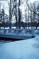 park in winter