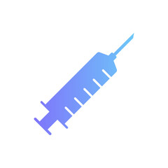 Syringe vector icon with gradient