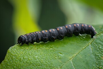 caterpillar on a leaf