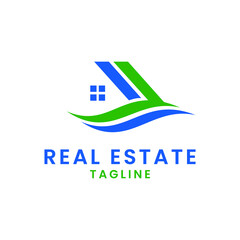 Real estate logo design modern