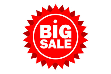 Vector price tags ribbon sale banners isolated big sale