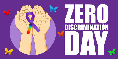 Vector illustration for Zero discrimination day