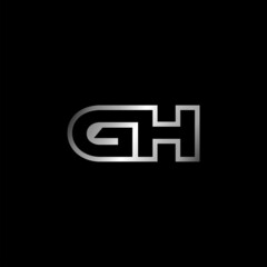 GH Letter Initial Logo Design Template Vector Illustration