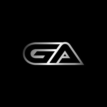 GA Letter Initial Logo Design Template Vector Illustration