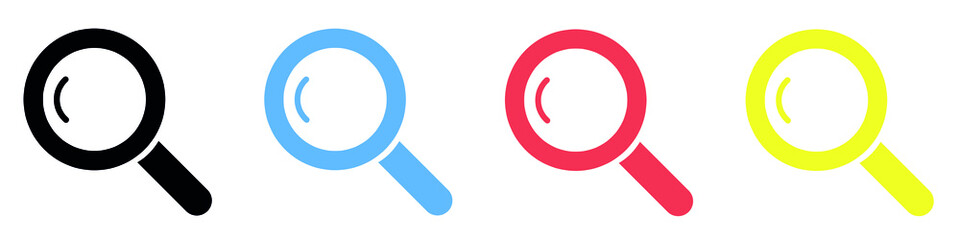 Search icons. Corolfull icon set